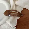 Novo 11,5 cm Oco Design de Folha Outono e Inverno Grampo de Cabelo Preguiçoso Pente Elegante Fivela de Borboleta Acessório de Cabelo Presilha de Tubarão