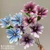 Magnólia da Fortuna Flores Artificiais Materiais Florais Estilo Chinês Orquídeas Flores de Seda Impressas em 3D para Fotografia Arranjos Florais de Casamento Arranjos Florais de Corredor Transfronteiriço
