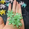 Estilo TikTok Flor do Oceano Pétalas de Íris Contas Artesanais DIY Tamanho 42*44mm Cor Sólida Gradiente Cor AB