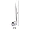 201 Acero Inoxidable No Magnético Olla Caliente Cuchara Espesa para Sopa Casera Colador Cuchara Grande Tienda de Olla Caliente Mesa Vajilla Olla Regalo