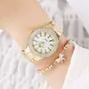 Mercadorias para Transmissão ao Vivo, Relógio Feminino de Aço Liga Fashion e Versátil com Quartzo, Novo Produto Quente de Vendas Transfronteiriças, Relógio Cravejado com Diamantes