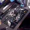 Mouse Pad Grande de Mecha Gundam com Sensação de Tecnologia para E-Sports, Estudo, Jogos e Uso em Dormitório, Tapete Antiderrapante e Espessado para Mesa de Computador
