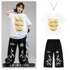 Ropa Moderna Infantil de Street Dance Hip-Hop Pantalones de Llama Geniales para Niño Atuendo de Hip-Hop para Actuación de Baile Estilo Callejero para Niña de Jazz