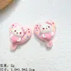 Gatito de Helado Lindo de Dibujos Animados Accesorios de Resina Material para Funda de Teléfono Móvil DIY Bolsa Bolsos Hebilla de Zapato Llavero Pasador Pequeño Aro para el Cabello