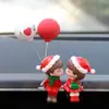 Celebriedade da Internet Enfeites de Carro Atacado Carro Acessórios de Carro Boneca Casal Fofo Beijo Decoração de Carro Elétrico Enfeites
