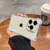 Adecuado para una Sensación Simple y de Alta Gama, Compatible con Funda para Teléfono Apple 15, Funda Transparente para iPhone 13/15, Cobertura Completa para Lente 15 Pro