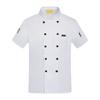 Ropa de trabajo de chef para hombre, de manga corta, fina, de verano, transpirable, a la moda, para mujer, para catering, cocina, restaurante, ropa de chef a la moda.