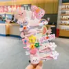 Pinzas para el Cabello de Niña, Set de 14 Piezas Que No Dañan el Cabello, Pinzas de Dibujos Animados para Flequillo de Niñas, Pinzas para el Cabello Suelto de Niñas, Diseño Coreano de Alta Gama