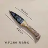 Peça de Escultura de Adaga de Pedra Bruta de Cristal Transfronteiriça Machado de Obsidiana Adaga Artesanato Colecionável para Casa e Escritório Ornamento