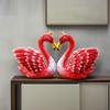 Corona Cisne Transfronteriza Día de San Valentín Coche Decoración Hogar Regalo Estatua Diseño Artesanías de Resina Decoración Hogar