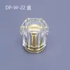 En Stock 15 Piezas Tapas para Botellas de Perfume, Carcasa Transparente Cuadrada, Tapas Metálicas de Colores, Accesorios para Botellas de Perfume, Al Por Mayor
