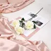 Rosa de tecido de 3 cabeças e 10 camadas, venda direta da fábrica, rosa de diamante de 3 cabeças para decoração, flores artificiais de casamento, flores artificiais