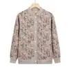 Nova Jaqueta Suéter de Tricô para Pessoas de Meia-Idade e Idosos, Roupa de Inverno da Vovó, Top Espesso de Veludo, Roupa de Mãe, Roupa de Mãe