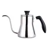 Olla para Café de Preparación Manual Transfronteriza Modelo Nuevo de 26 Años de Acero Inoxidable con Asa para Uso Doméstico y Comercial, Cafetera de Filtro con Boquilla Larga Venta al por Mayor