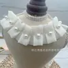 Nova Renda com Babados em Camadas, Design Denso de Contas 3D, Acessórios para Gola e Barra de Roupas com Código de Barras, DIY Artesanal