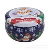 2021 Chocolate Natal Pequena Caixa de Ferro Lata Lata Folha de Flandres Criativa Pote de Biscoitos Doces Pote de Vela de Natal Pronto para Entrega