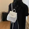 Mochila Feminina Casual de Nicho Estilo Coreano Nova Outono 2025 Mochila Escolar Pequena Exquisita Bolsa de Viagem Fashion Mochila