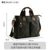 Bolso Cruzado de Lona para Hombre, Bolso Satchel de Gran Capacidad a la Moda, Casual para Viajes, Negocios, Bolso de Mano Multifuncional, Bolso Cruzado, Bolso para Hombre