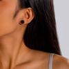 Aretes de Cuentas Redondas de Color Dopamina Transfronterizos Europeos y Americanos, Aretes de Moda y Simples Estilo Ins, Accesorios Versátiles y Elegantes para Mujeres