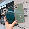 Adecuado para iPhone 16 Pro Max Borde Recto Galvanizado Grabado Láser 6D Funda para Teléfono Móvil 8P Apple 14 Pro Cubierta Completa para Lente