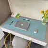 Alfombrilla de Ratón de Cuero en Stock Transfronteriza, Alfombrilla Grande para Escritorio, Bloc de Escritura Impermeable para Oficina de Computación, Personalizable con Impresión de Imágenes y Repujado