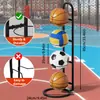 [Fabricante] Cesta de Basquete Móvel Suporte de Armazenamento de Basquete Cesta de Basquete Futebol Vôlei Suporte de Armazenamento de Basquete Cesta Infantil