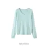 Ropa única y elegante / Cárdigan de una sola pieza, sin costuras, de mezcla de seda de morera y cachemira para mujer, suave y cómodo, con textura de punto cepillado