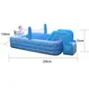 Nueva fuente inflable de PVC para niños de Amazon fuente de unicornio para patio tobogán acuático piscina