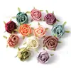 Flor Artificial Flor de Rosa de Té con Borde Enrollado Corona Material para Manualidades Accesorios para Sombrero de Paja Hanfu Flor Falsa de Gama Alta Realista
