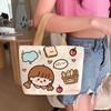 Bolso de Lona de Moda para Mujer 2026 Nuevo Modelo Bolso Tote Bolsa para Lonchera Minibolsa de Mano Bolsa para Almuerzo de Estudiante y Viajero al por Mayor