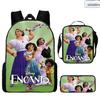 2021 Nueva Mochila Escolar Mágica Full House para Estudiantes Mochila de Poliéster Mochila Creativa Cómoda Bolso Estampado Estuche para Lápices