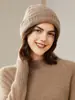 Sombrero de lana liso retro para mujer de principios de otoño, cálido para exteriores, 100% cachemir, sombrero de punto nuevo