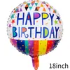 Globo de Feliz Cumpleaños Bola de 18 Pulgadas FELIZCUMPLEAÑOS Globo de Película de Aluminio Decoración de Cumpleaños Diseño de Fiesta