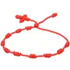Pulsera de Amistad Popular Cruzada Cuerda de Mano de Amistad Padre-Hijo Hombres Mujeres Jóvenes Año del Zodiaco Cuerda Roja Adorno de Mano de Cruz