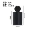 Frasco de Vidro Preto Fosco para Perfume em Estoque, Frasco Spray Cosmético Preto Bloqueador de Luz, Frasco Refil de Perfume de Encaixe 30ml 50ml