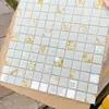 Azulejos de Mosaico de Vidro Cristalino Backsplash com Espelho Adesivos de Parede para Banheiro Piscina de Peixes Piscina Quebra-Cabeça