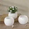 Amapola DIY Yeso Aromaterapia Maceta Vertical Rayas Creativas Nórdicas Maceta de Flores Ins Estilo Minimalista Taza Velas Molde de Silicona