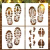 G Transfronterizo 2025 Amazon Nuevo Producto Duende Navideño Elfo Decoración Navideña de Madera Huella de Duende Juego de Siete Piezas