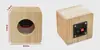 Caja vacía para altavoz de madera maciza para coche, DIY, pulgada, vacía, carcasa de altavoz, caja de madera, apertura, doble agujero, modificación