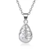 Comercio Exterior Transfronterizo Joyería al por Mayor Collar Colgante de Piedra Lunar Retro Estilo Bohemio para Mujer Joyería de Cristal Natural