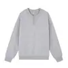 Sudadera con capucha de capa de aire de algodón de 420 g estilo japonés con cuello Henley, cuello redondo, manga larga, holgada, cómoda, unisex, se puede imprimir texto