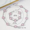 Pulsera trébol de cinco hojas explosiones transfronterizas alta moda collar de flores de un solo lado traje para mujer no se desvanece fabricantes mayoreo