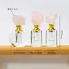 Botella de Perfume de Cristal Natural Botella Dispensadora de Vidrio Estilo de Lujo Accesible y Elegante Botella Dispensadora de Piedra Cruda de Cristal Botella Sellada