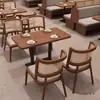Sofás para Cabinas de Restaurante Temático, Sillas de Comedor de Madera Maciza y Ratán, Juegos de Mesa y Sillas de Comedor para Restaurantes del Sudeste Asiático y Occidentales, Hoteles para Uso Comercial