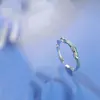 Anel de Casal Ondulado Design de Nicho Sentido de Design Um Par de Anéis de Esmalte Presente de Dia dos Namorados para Meninas Joias Femininas Lote