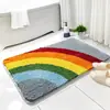 Alfombrilla de Piso Moderna Simple para Baño de Felpa Fuerte Absorbente Alfombrilla Anticaída para Ducha Baño Alfombrilla de Piso Antideslizante para Baño
