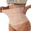 Tanga de rede vazada de cintura alta sem costura modeladora fashion para levantar o bumbum e afinar a barriga calça lingerie plus size feminina