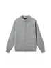 Amazon Otoño Invierno Cardigan de Punto para Hombre con Cuello Alto Holgado Casual Cremallera Ropa Exterior Color Sólido Suéter Top Versátil de Moda