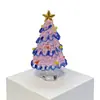 Árbol de Navidad de Vidrio Soplado a Mano de 8.5 cm Zibo Manualidades de Vidrio Árbol de Navidad Giratorio Jingdezhen