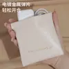 Bolsa de metralla cerrada simple mini bolsa de almacenamiento para audífonos de PU color caramelo monedero monedero bolsa de almacenamiento para labiales